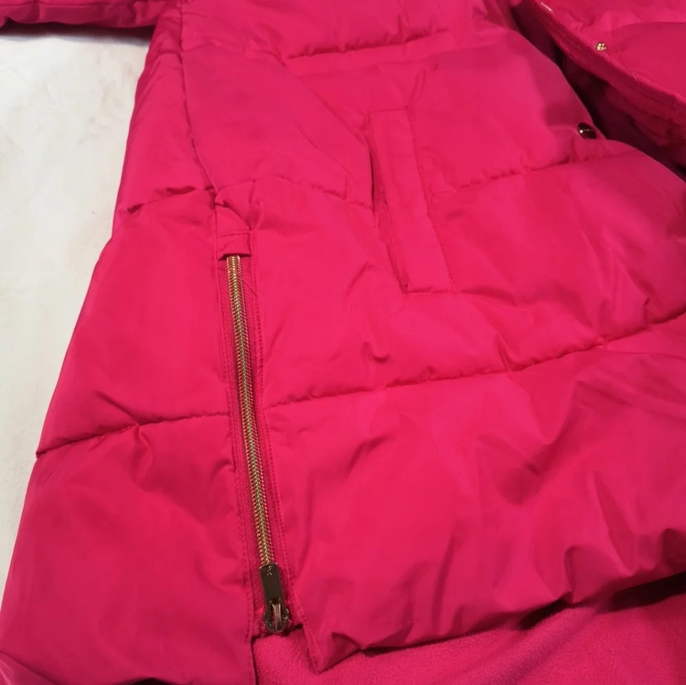 Kids Pink Puffer Jacket - Picture 5 of 10